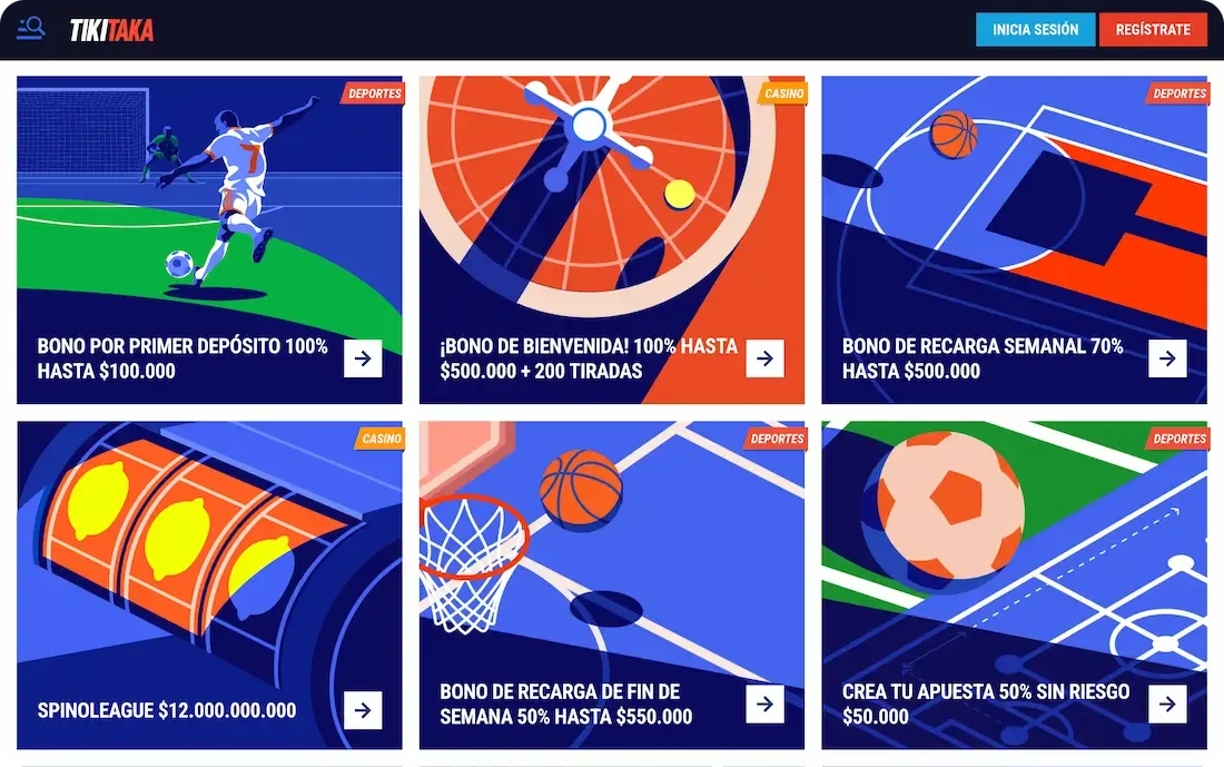 bonos del casino tikitaka